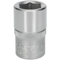 Sealey 1/2" Drive Hexagon WallDrive Socket Metric