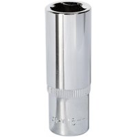 Sealey 3/8" Drive Polished Deep Hexagon WallDrive Socket Metric