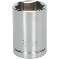 Siegen 1/2" Drive Hexagon WallDrive Socket Metric