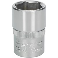 Sealey 1/2" Drive Hexagon WallDrive Socket Metric