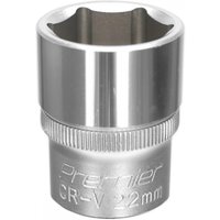 Sealey 1/2" Drive Hexagon WallDrive Socket Metric