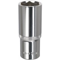 Sealey 1/2" Drive Deep Hexagon WallDrive Socket Metric