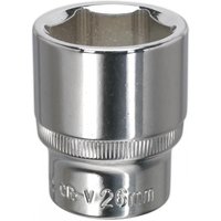 Sealey 1/2" Drive Hexagon WallDrive Socket Metric