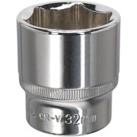 Sealey 1/2" Drive Hexagon WallDrive Socket Metric