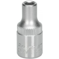 Sealey 1/4" Drive Hexagon WallDrive Socket Metric