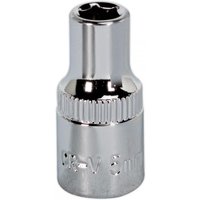 Sealey 1/4" Drive Hexagon WallDrive Socket Metric