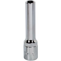 Sealey 1/4" Drive Polished Deep Hexagon WallDrive Socket Metric