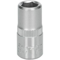 Sealey 1/4" Drive Hexagon WallDrive Socket Metric