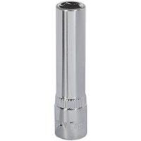 Sealey 1/4" Drive Polished Deep Hexagon WallDrive Socket Metric