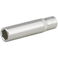 Sealey 1/4" Drive Polished Deep Hexagon WallDrive Socket Metric