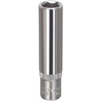 Sealey 1/4" Drive Deep Hexagon WallDrive Socket Metric