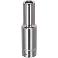 Siegen 3/8" Drive Deep Hexagon WallDrive Socket Metric