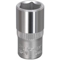 Sealey 1/4" Drive Hexagon WallDrive Socket Metric
