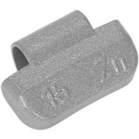 Sealey WWAH15 Wheel Weight 15G Hammer-On Plastic Coated Zinc For Alloy Wheels Pack Of 100