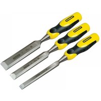 Stanley 3 Piece Dynagrip Bevel Edge Chisel Set