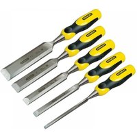 Stanley 5 Piece Dynagrip Bevel Edge Chisel Set