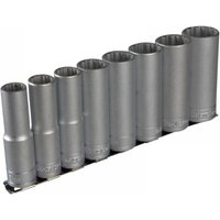 Teng M1207 1/2In Drive M1207 Socket Clip Rail Set 8 Piece