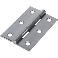 Timco 434817 Butt Hinge - Fixed Pin (1838) - Satin Chrome 75 X 50