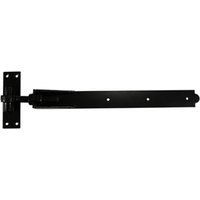 Timco ABH450B Pair Of Adjustable Band & Hook On Plates - Black 450Mm
