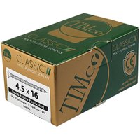 Timco 60080CLAF Classic Multi-Purpose Screws - Pz - Double Countersunk - Yellow 6.0 X 80 Box 200