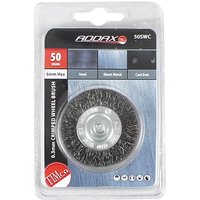 Timco 50SWC Drill Wheel Brush - Crimped Steel Wire 50Mm Blister Pack 1