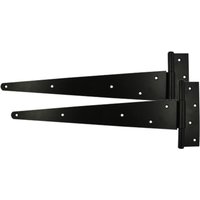 Timco STH10BB Pair Of Strong Tee Hinges - Black 10in