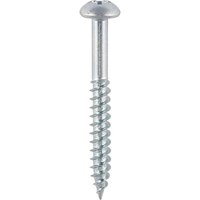 Timco 08112CRWZ Twin-Threaded Woodscrews - Pz - Round - Zinc 8 X 1 1/2 Box 200