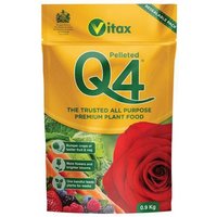 Vitax 6QF901 Q4 Pelleted Fertilizer 0.9Kg Pouch