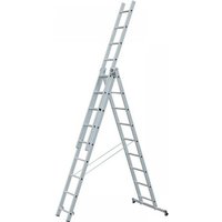 Zarges 48983 Light Trade Combination Ladder 3-Part 3 X 10 Rungs