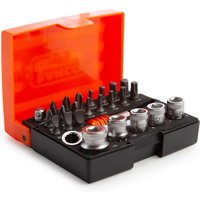 Bahco 2058/S26 26 Piece 1/4" Drive Hex Socket and Screwdriver Bit Set Metric
