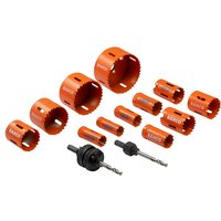 Bahco 14 Piece Plumbers Bi Metal Holesaw Set