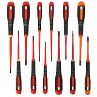Bahco Ergo 12 Piece Slim VDE Insulated Screwdriver Set