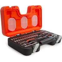 Bahco 46 Piece 1/4" Drive Hex Socket and Socket Bit Set Metric