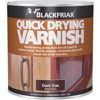Blackfriar BF0030002F1 Duratough Quick Dry Coloured Varnish Dark Oak 250Ml