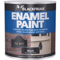 Blackfriar BF0900002F2 Enamel Paint Gloss Black 250Ml