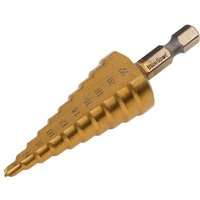 Bluespot Hex Shank HSS Titanium Coated Step Drill Bit