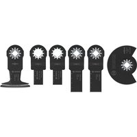 Bosch 6 Piece Cutting Starlock Oscillating Multi Tool Wood and Metal Blade Set