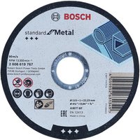 Bosch Powertool Accessories 2608619767 Standard For Metal Cutting Disc 115 X 1.0 X 22.23Mm