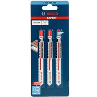 Bosch EXPERT Plastic Composites T301CHM Jigsaw Blade 117mm Pack of 3 2608900566