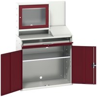 Bott 16928022.24 Verso Computer Cupboard 1050 X 550 X 1650Mm Crimson Red