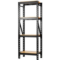 Bunker 21 Piece Modular 4 Tier Racking With Hardwood Shelving 750Mm 32488