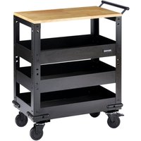 Bunker 3 Tier Hardwood Worktop Trolley