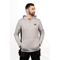 Caterpillar Coolmax Quarter Zip Hoodie Size XXL Grey 35174-65694-07
