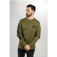 Caterpillar Trademark Banner Long Sleeve T-Shirt Size Xx 18496-54149-07