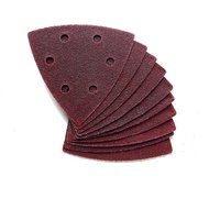 Clarke 10 Pack of 90mm Delta Triangle Hook and Loop Sanding Sheets – 120 Grit