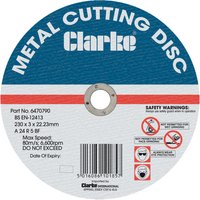 Clarke 350mm Flat Ferrous Metal Cutting Disc