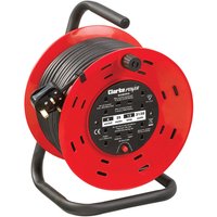 Clarke 6155326 Ccr25 4 Socket 25M Cable Reel With Thermal Cut Out (230V)