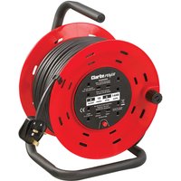 Clarke 6155334 Ccr26 4 Socket 25M 2.52Mm Cable Reel With Thermal Cut Out (230V)