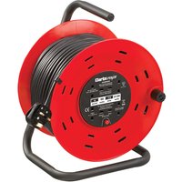 Clarke 6155328 Ccr50 4 Socket 50M Cable Reel With Thermal Cut Out (230V)