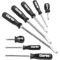 Clarke 1800122 Cht122 8 Piece Mixed Screwdriver Set